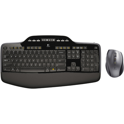 Logitech Desktop Set MK710, kabellos, schwarz/anthrazit