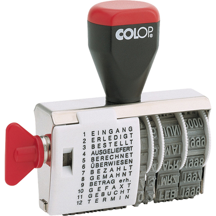 COLOP Wortbandstempel 04000/WD, mit Datum