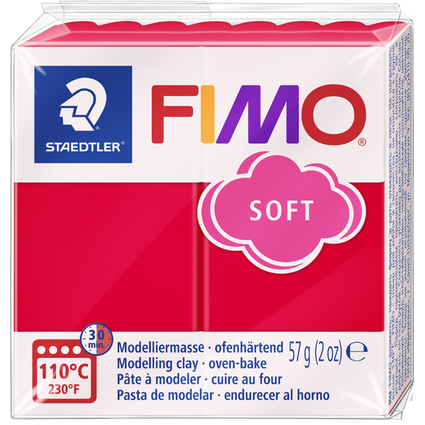 FIMO SOFT Modelliermasse, ofenhrtend, indischrot, 57 g