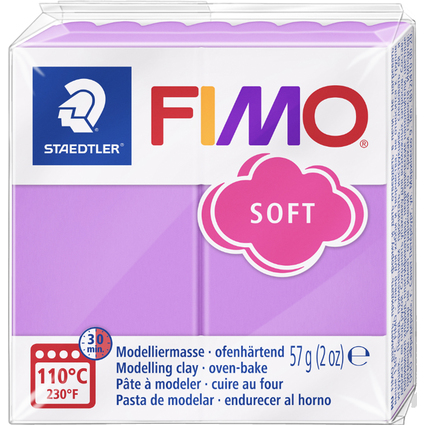 FIMO SOFT Modelliermasse, ofenhrtend, lavendel, 57 g