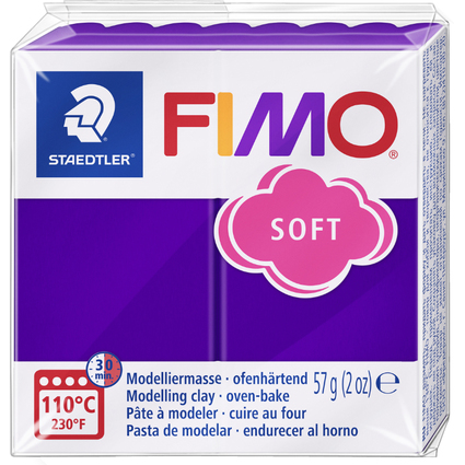 FIMO SOFT Modelliermasse, ofenhrtend, pflaume, 57 g