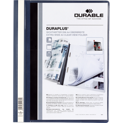 DURABLE Schnellhefter DURAPLUS, DIN A4, dunkelblau