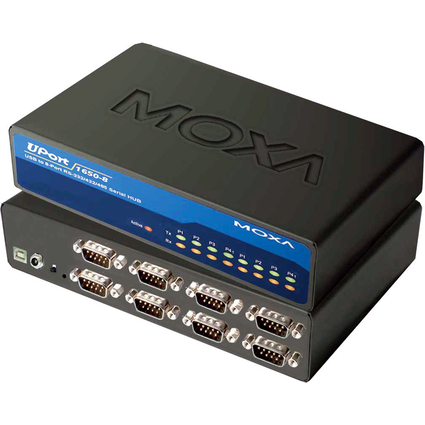 MOXA USB 2.0 auf RS-232/422/485 Hub, 8-fach, Desktop