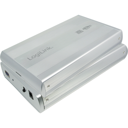 LogiLink 3,5" SATA Festplatten-Gehuse, USB 3.0, silber