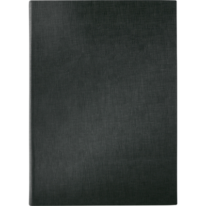 sigel Speisekarten-Mappe, A4, schwarz, Gummi-Bindung, blanko