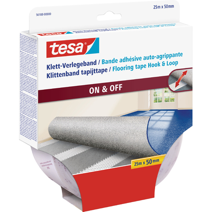 tesa Klett-Verlegeband, 50 mm x 25 m