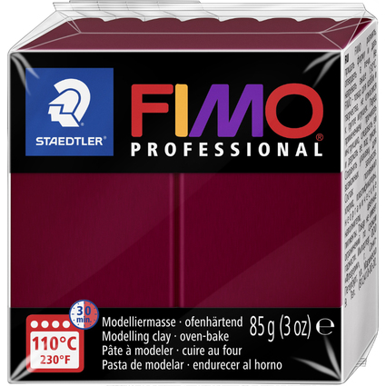 FIMO PROFESSIONAL Modelliermasse, bordeaux, 85 g