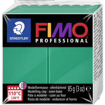 FIMO PROFESSIONAL Modelliermasse, ofenhrtend, echtgrn,85 g