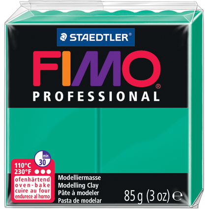 FIMO PROFESSIONAL Modelliermasse, ofenhrtend, echtgrn,85 g