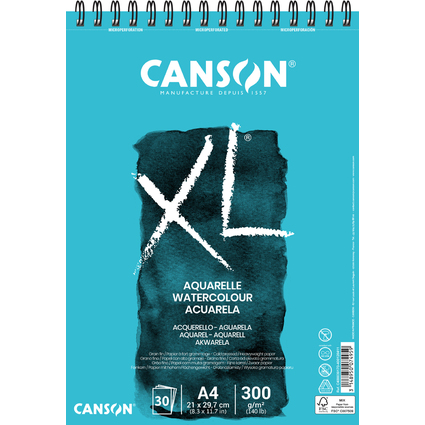 CANSON Skizzen- und Studienblock XL Aquarelle, DIN A4