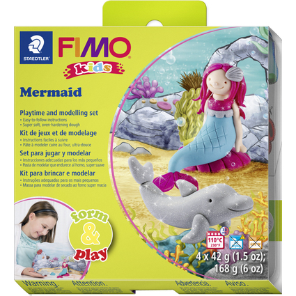 FIMO kids Modellier-Set Form & Play "Mermaid", Level 3