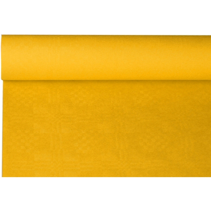PAPSTAR Damast-Tischtuch, (B)1,2 x (L)8 m, gelb