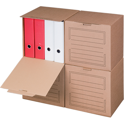 SMARTBOXPRO Archiv-Container, mit Frontdeckel, braun