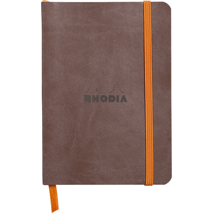 RHODIA Notizbuch RHODIARAMA, DIN A6, liniert, schokolade