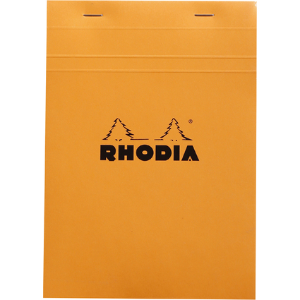 RHODIA Notizblock No. 16, DIN A5, kariert, orange