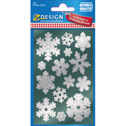 AVERY Zweckform ZDesign Weihnachts-Sticker "Schneeflocken"