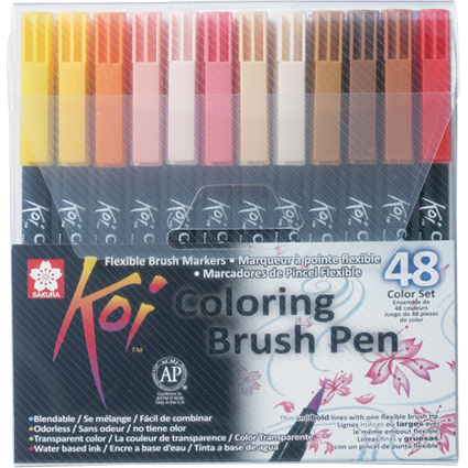 SAKURA Pinselstift Koi Coloring Brush, 48er Etui