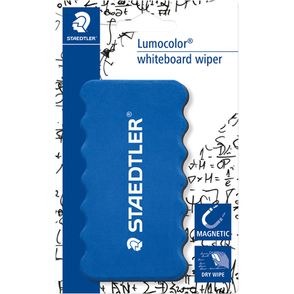 STAEDTLER Lumocolor Tafellscher whiteboard-wiper 652, blau