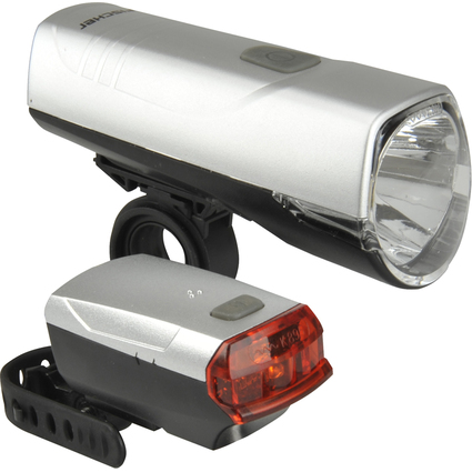 FISCHER Fahrrad LED-Beleuchtungs-Set 20/10 Lux