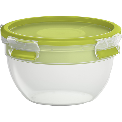 emsa Salatbox CLIP & GO, 1,0 Liter, transparent / grn