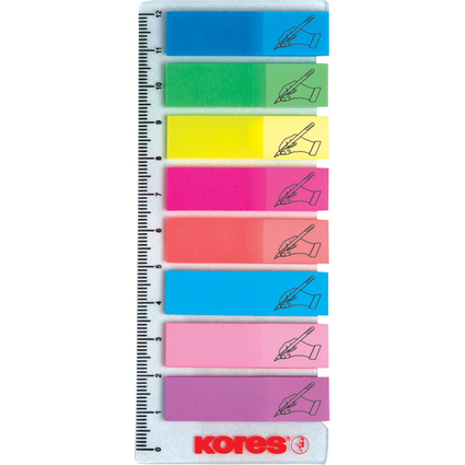 Kores Pagemarker "Sign Here"- Folie, 12 x 45 mm, 8x 25 Blatt