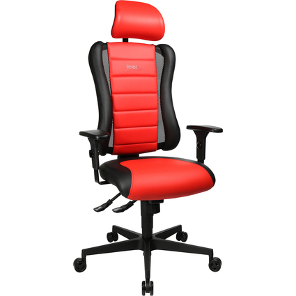 Topstar Brodrehstuhl "Sitness RS", schwarz / rot