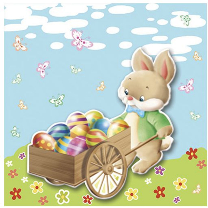 PAPSTAR Oster-Motivservietten "Easter Bunny"