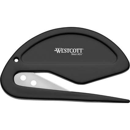 WESTCOTT Briefffner 2-in-1, Kunststoffgriff, schwarz