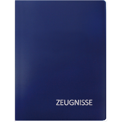 ROTH Zeugnismappe Basic, aus PP, DIN A4, blau