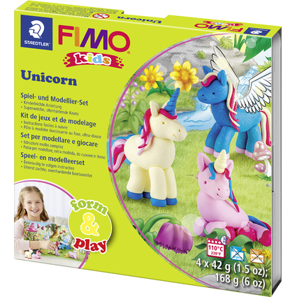 FIMO kids Modellier-Set Form & Play "Unicorn", Level 2