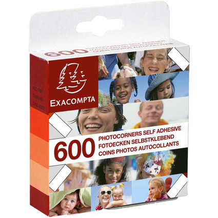 EXACOMPTA Foto-Ecken, transparent, selbstklebend
