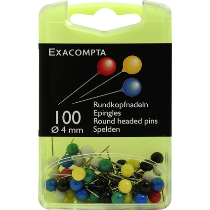 EXACOMPTA Markierungsnadeln, Gre: 4 mm, farbig sortiert