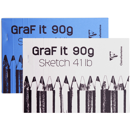 Clairefontaine Zeichenblock "GraF it", DIN A5, 90 g/qm