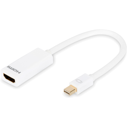 DIGITUS Adapterkabel, DisplayPort Mini - HDMI Typ A, 0,15 m