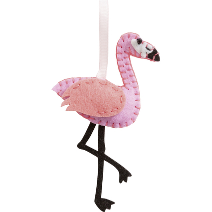 folia Mini Filz-Nhset "Filzinies", 11-teilig, Flamingo