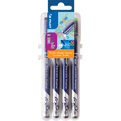 PILOT Fineliner FRIXION EVOLUTIVE SET, 4er Etui