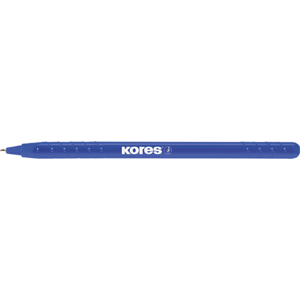 Kores Einweg-Kugelschreiber K-Pen Super Slide K0, blau