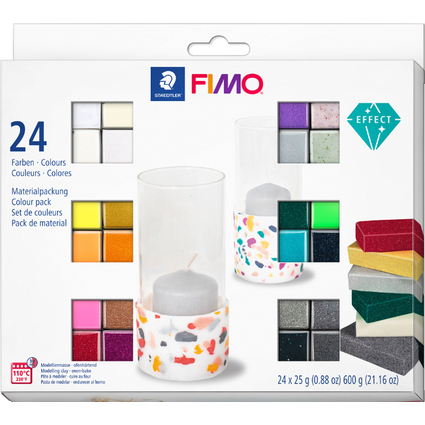 FIMO EFFECT Modelliermasse-Set, 24er Set