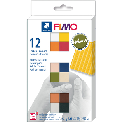 FIMO SOFT Modelliermasse-Set "Natural", 12er Set