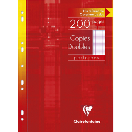 Clairefontaine Copies doubles, A4, Seys, 200 pages
