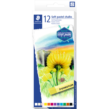 STAEDTLER Soft-Pastellkreide Design Journey, 12er Kartonetui