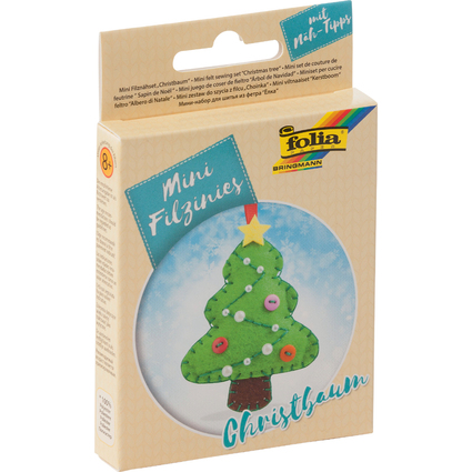 folia Mini Filz-Nhset "Filzinies", 21-teilig, Christbaum