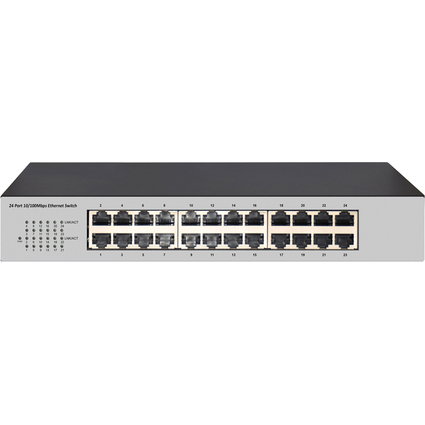 DIGITUS Unmanaged Fast Ethernet Switch N-Way, 24 Port