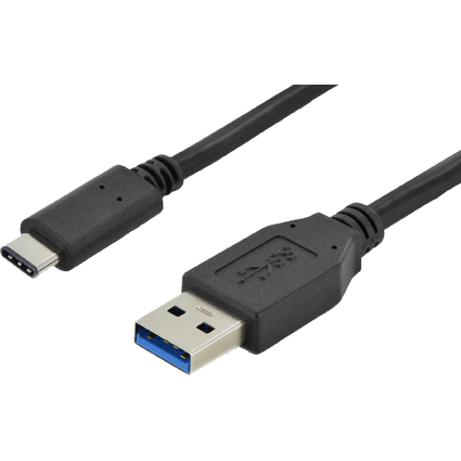 DIGITUS USB 3.0 Anschlusskabel, USB-C - USB-A, 1,0 m