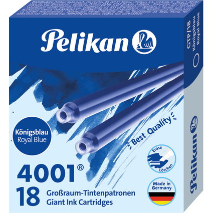 Pelikan Groraum-Tintenpatronen 4001 GTP/18, knigsblau