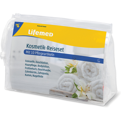 Lifemed Kosmetik-Reiseset, 10-teilig, im Kunststoffetui