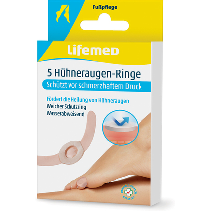 Lifemed Hhneraugen-Ringe, hautfarben, 5er