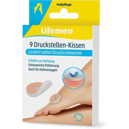 Lifemed Druckstellen-Kissen, hautfarben, 9er