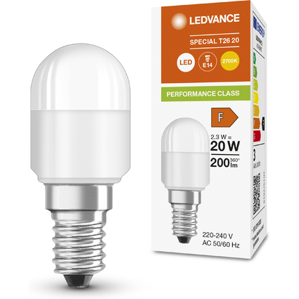 LEDVANCE LED-Lampe SPECIAL T26, 2,3 Watt, E14, matt