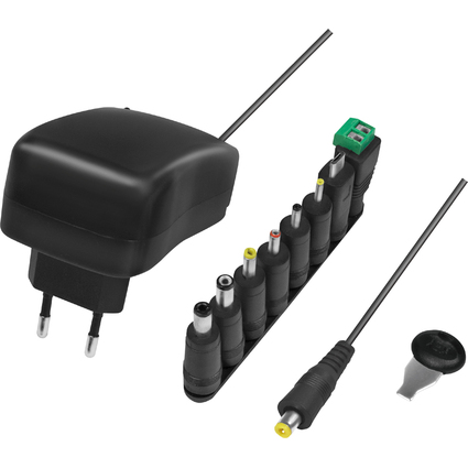 LogiLink Universal Netzteil mit USB-Port, 24 Watt, schwarz